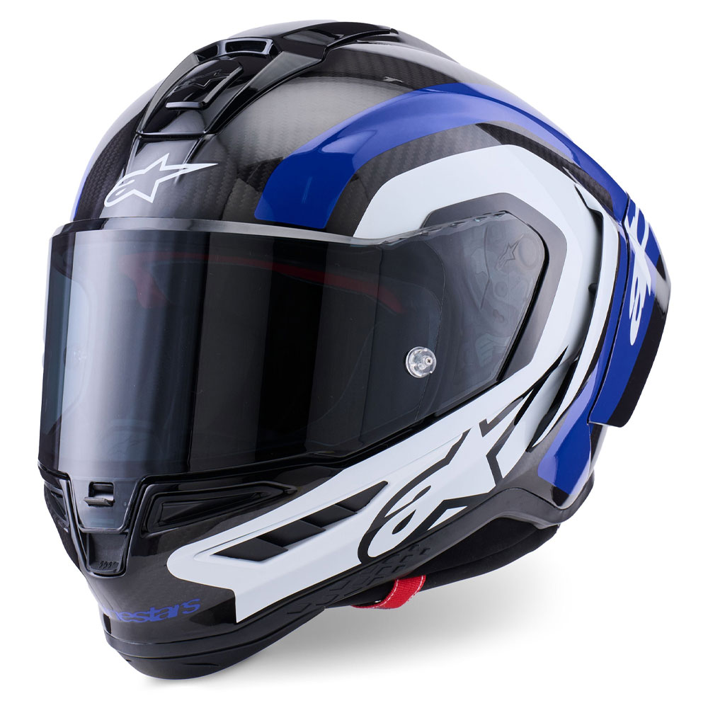 알파인스타 헬멧 S-R10 아리우스 블랙 화이트 블루 카본
