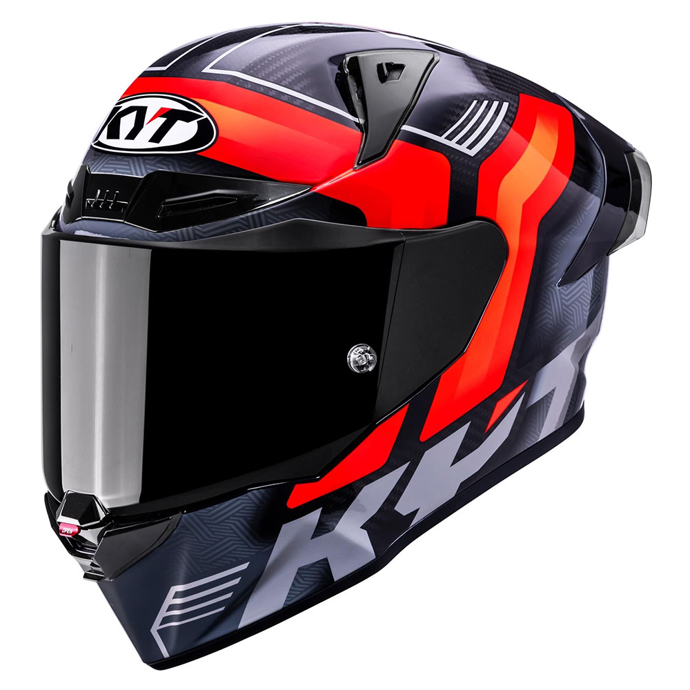 KYT 풀페이스 헬멧 R1R 카본 엑셀러레이터 레드