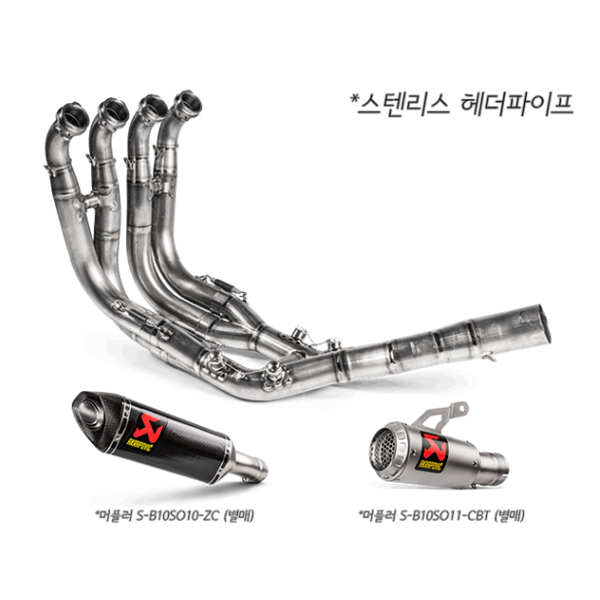 아크라포빅 BMW S1000RR 19-25, M1000RR 20-24, S1000R 21-25머플러 E-B10R7