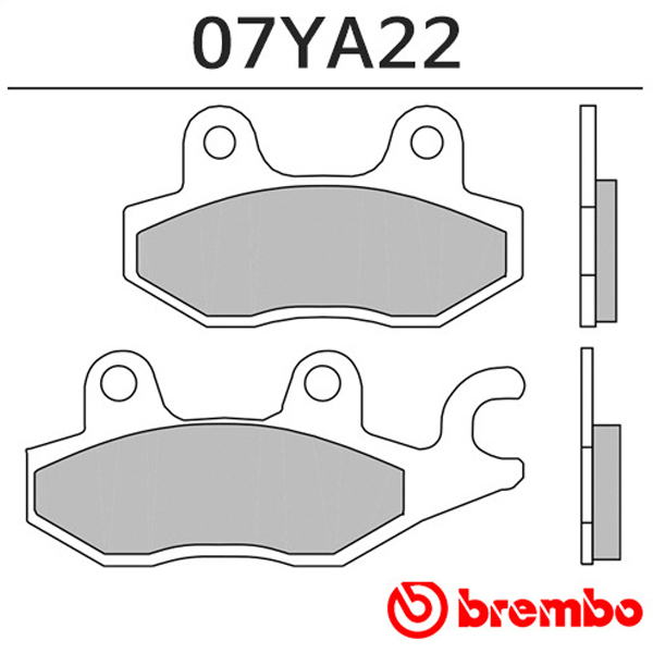 브렘보 가와사키 닌자300 13-17, 닌자400 18-20, Z400 19-20 브레이크 패드 (앞) 07YA22SP