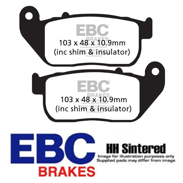 EBC 할리 스포스터 883/1200 04-13 브레이크 패드 (앞) FA381HH