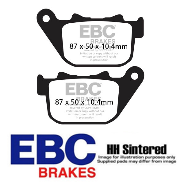 EBC 할리 스포스터 883/1200 04-13 브레이크 패드 (뒤) FA387HH