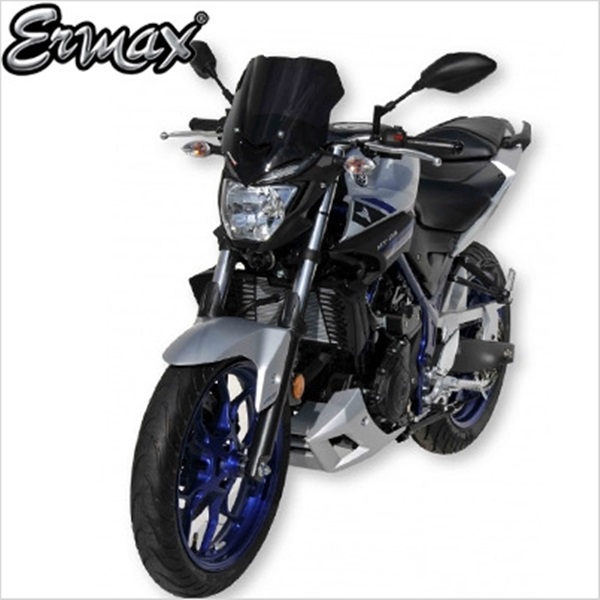 ERMAX 야마하 MT03 16-19 윈드스크린 라이트블랙
