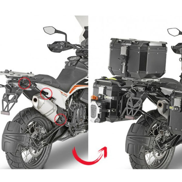 GIVI KTM 790 어드벤처 사이드케이스 거치대