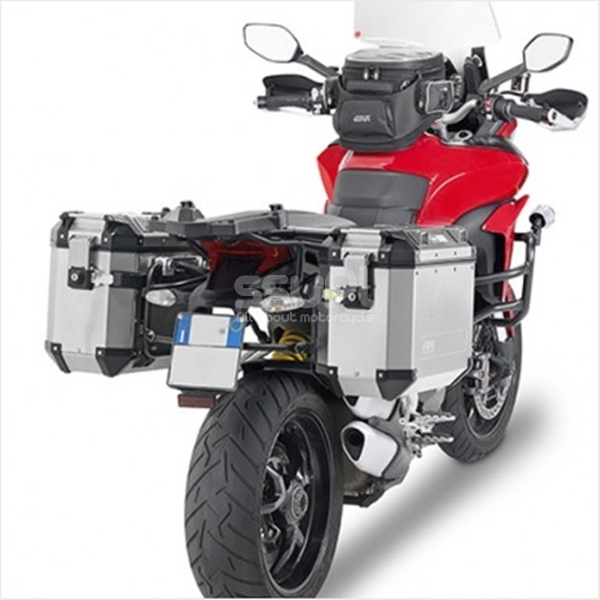 GIVI 두카티 멀티스트라다950 17/멀티스트라다1200 15-17/ 멀티스트라다 엔듀로1200 16-17 아웃백 전용 사이드케이스 거치대 (신속탈부착) PLR7406CAM