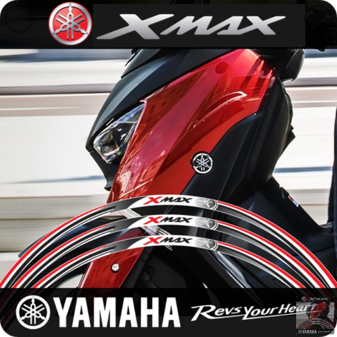 MOTOSTK 야마하 XMAX300 휠 스티커 SP