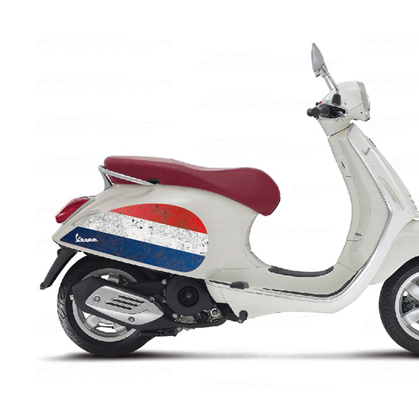 MOTOSTK 베스파 프리마베라 프랑스 플래그-B 타입 데칼키트