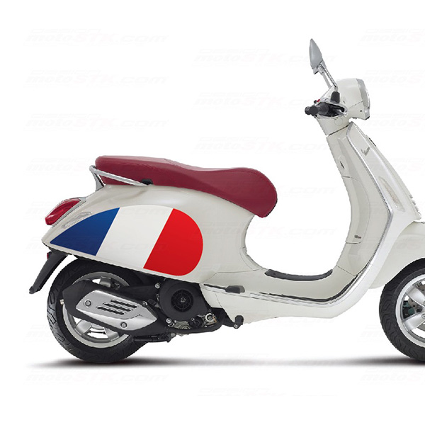 MOTOSTK 베스파 프리마베라 프랑스 플래그-A 타입 데칼키트