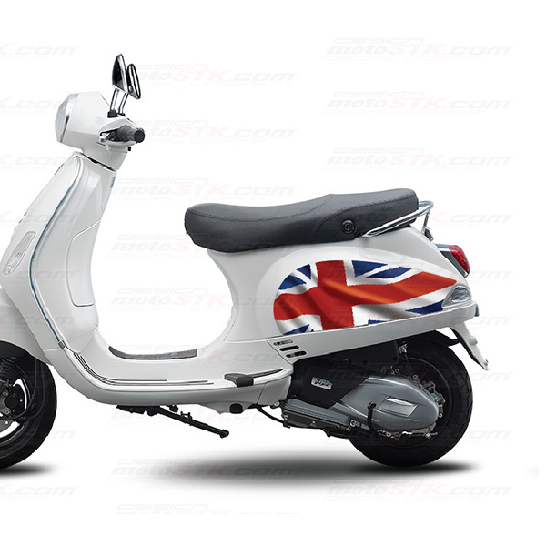 MOTOSTK 베스파 LX125 S125 공용 영국기-B 데칼키트