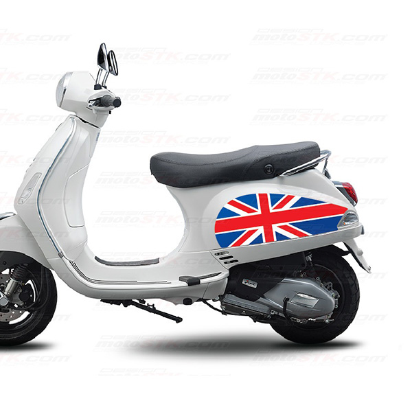 MOTOSTK 베스파 LX125 S125 공용 영국기-A 데칼키트