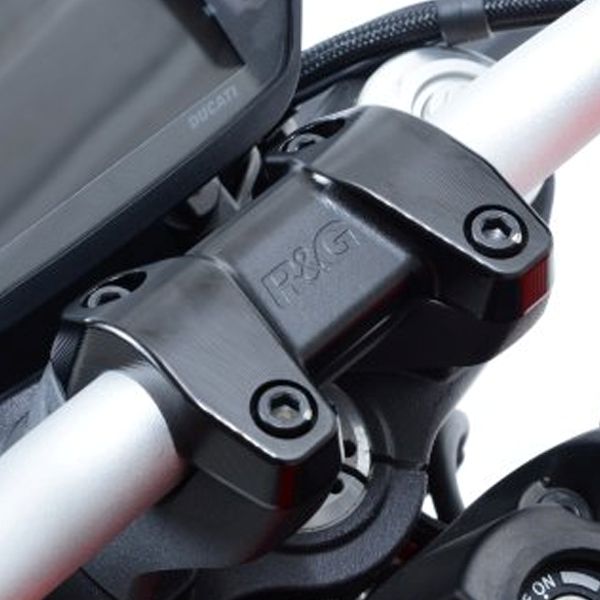 [해외] R&G 두카티 몬스터1200 핸들바 클램프 HCL0001BK
