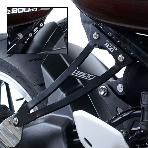 [해외] R&G 가와사키 Z900RS 18이상 머플러 브라켓+텐덤캡 EH0084BKA