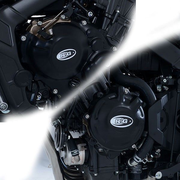 [해외] R&G 혼다 CBR650F, CB650F 13이상, CB650R 19-20, CBR650R 19-20 엔진케이스 커버세트 2PC KEC0121BK