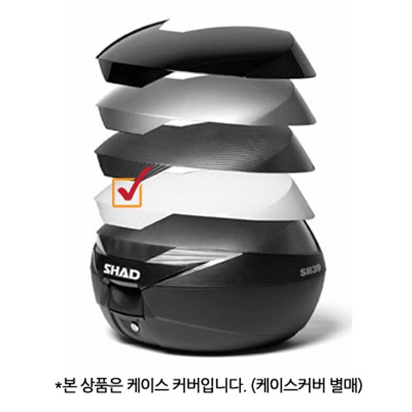 샤드 SH39 탑박스 전용 커버(화이트) D1B39E08