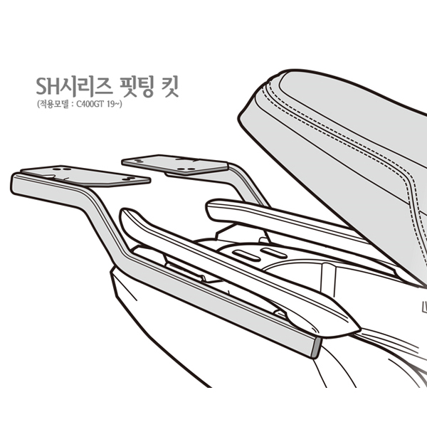샤드 BMW C400GT 19이상 리어캐리어 W0CG49ST