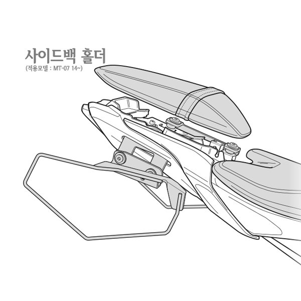 샤드 야마하 MT07 14-20 사이드백 홀더 Y0MT78SE