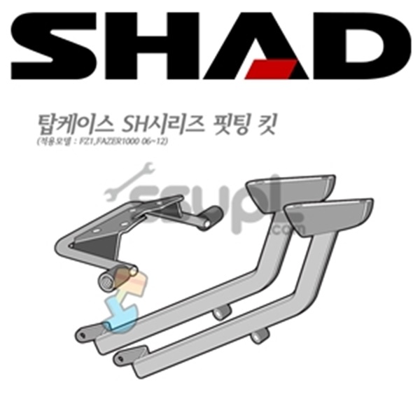 샤드 야마하 FZ1 06-15, FZ8 10-16 리어캐리어 Y0FZ16ST