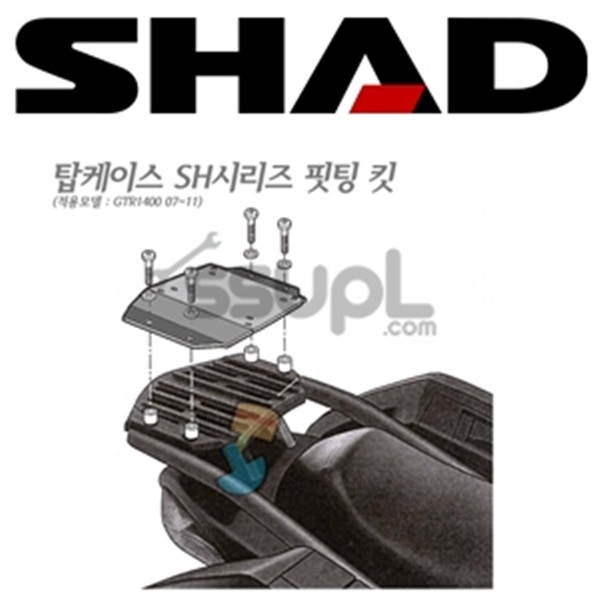 샤드 가와사키 GTR1400 07-17 리어캐리어 K0GT18ST