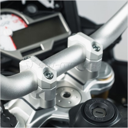 SW모텍 BMW S1000XR 15-19 핸들라이저 실버/20mm 높힘
