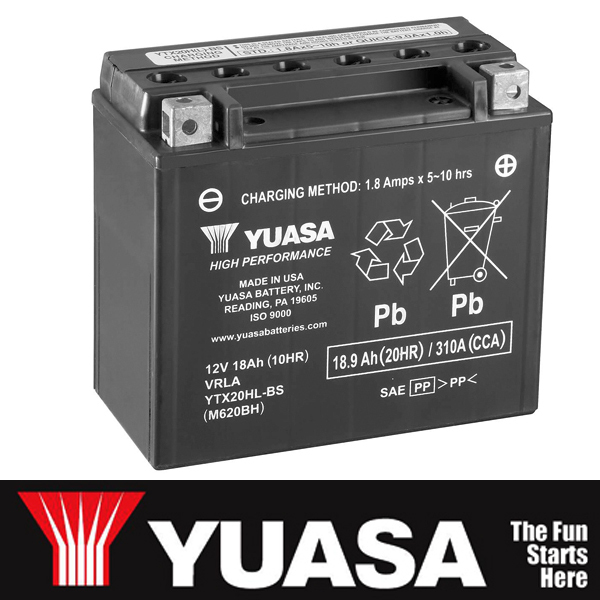 유아사 할리 스포스터 XL883/XL1200 97-03 배터리 YTX20HL-BS