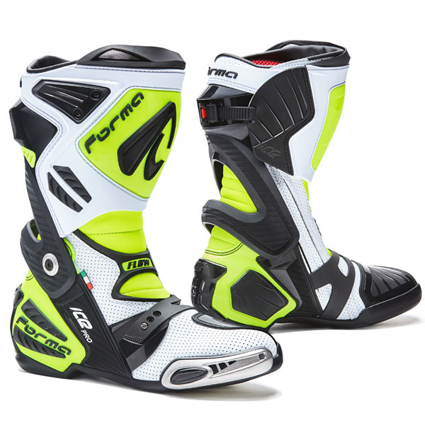 포르마 FORMA ICE PRO FLOW여름용 레이싱 부츠 WH-BL-YE