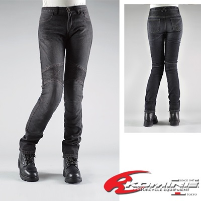 코미네 케블라 슬림 블랙 라이딩진 여성용 WJ-730S