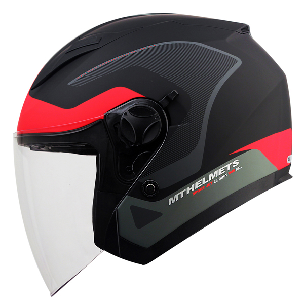 MT 헬멧 BOULEVARD CROSSROAD BLACK/RED