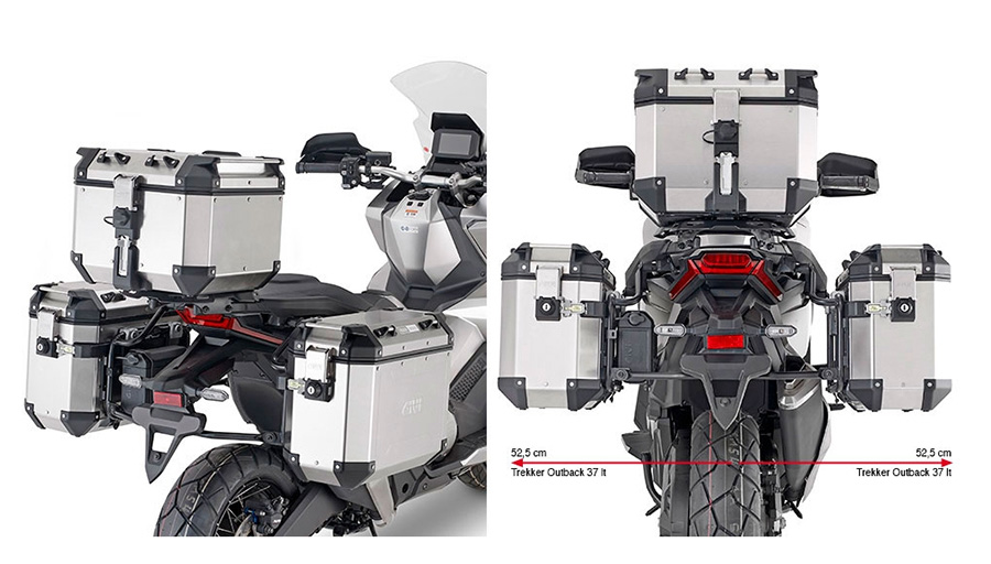 GIVI 혼다 X ADV 750 21이상 아웃백 사이드케이스 거치대 PLO1188CAM