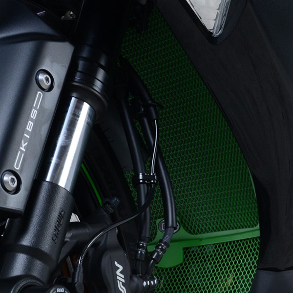 [해외] R&G 가와사키 ZX6R 19-21 라디에이터가드 RAD0243BK