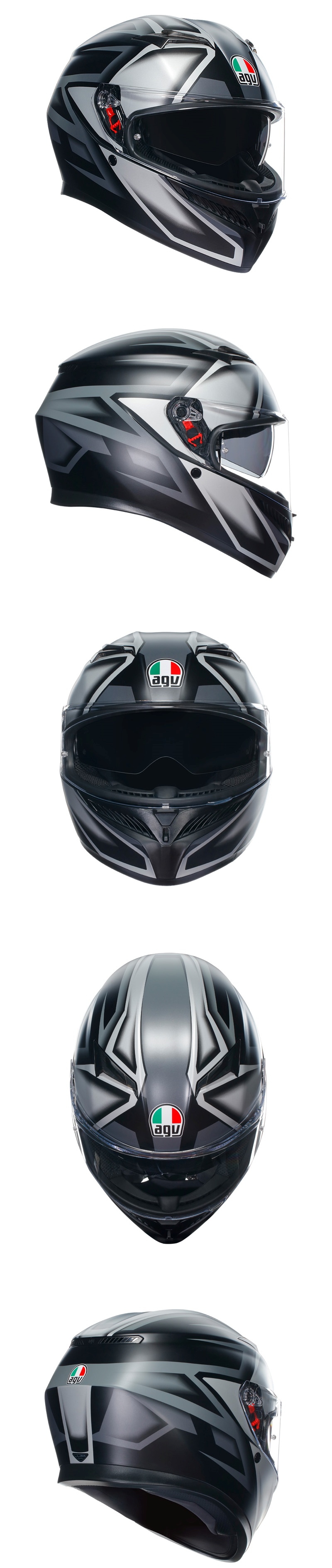 AGV K3 Compound Matt Black Grey