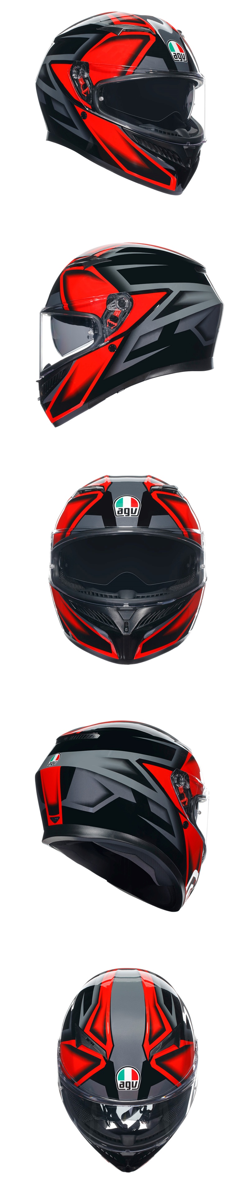 AGV K3 Compound Black Red