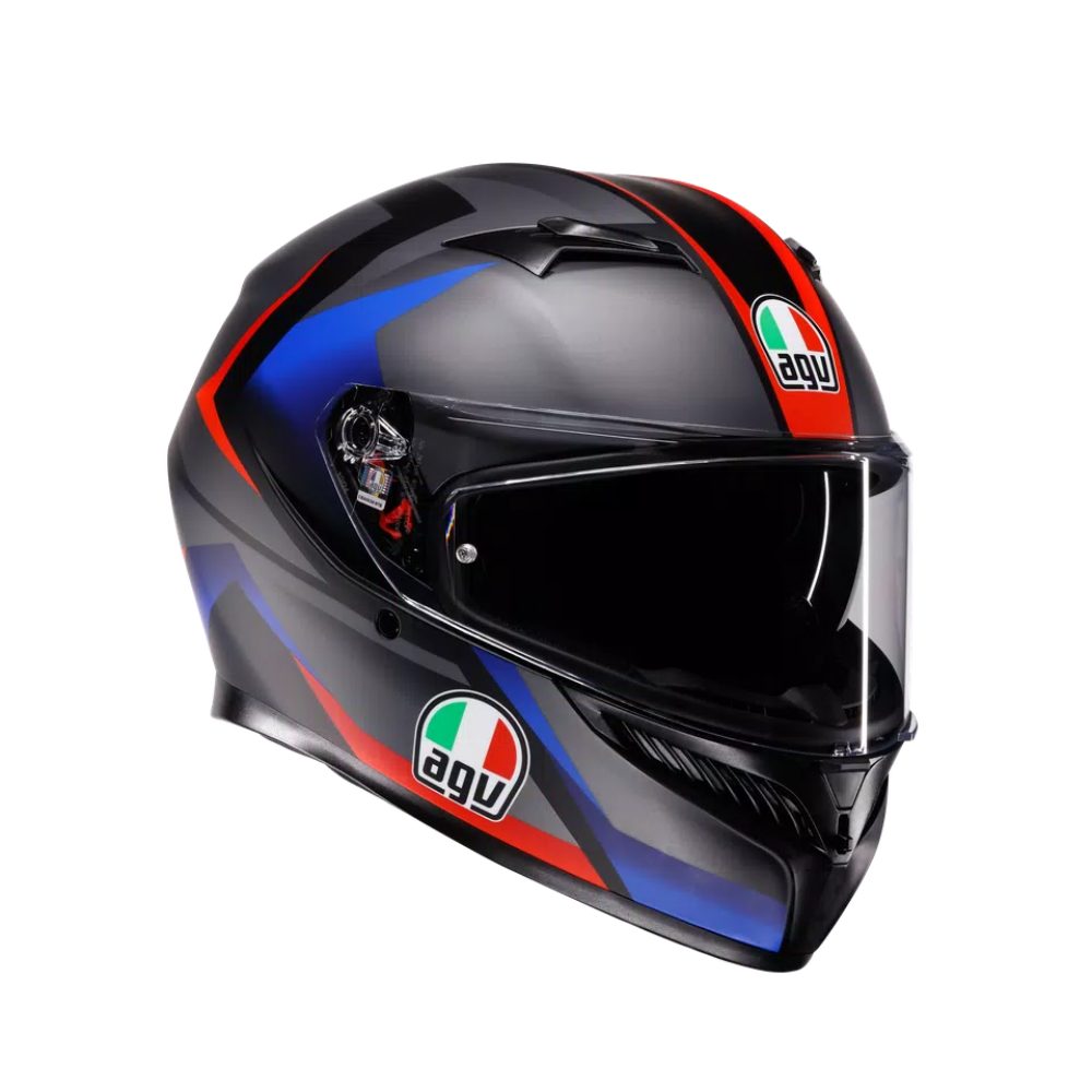 AGV 헬멧 K3 STRIGA MATT BLACK/BLUE/RED