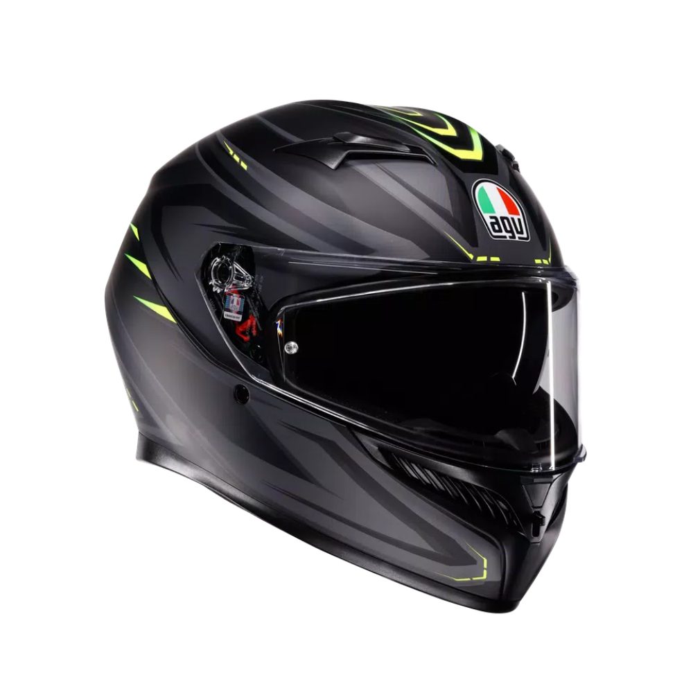 AGV 헬멧 K3 SYTH MATT BLACK/YELLOW FLUO