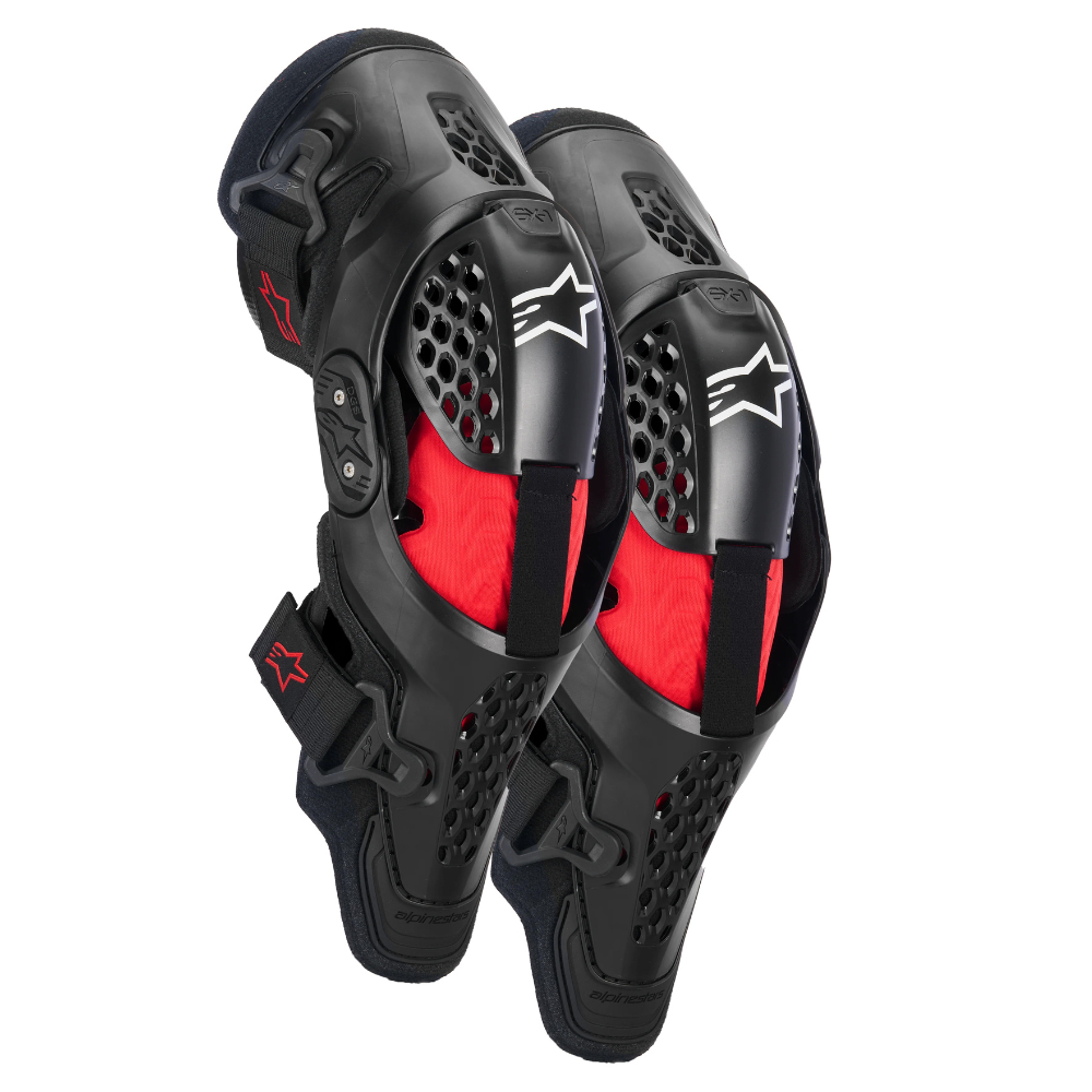 알파인스타즈 SX-1 무릎 보호대 BLACK RED COOL GRAY